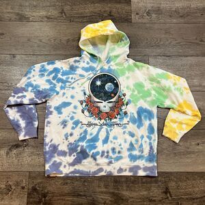Vintage Y2K 2000 Grateful Dead Space Your Face Tie Dye Hoodie - Men's Size XL